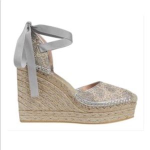 Heritage GG lamé Espadrille Sandals